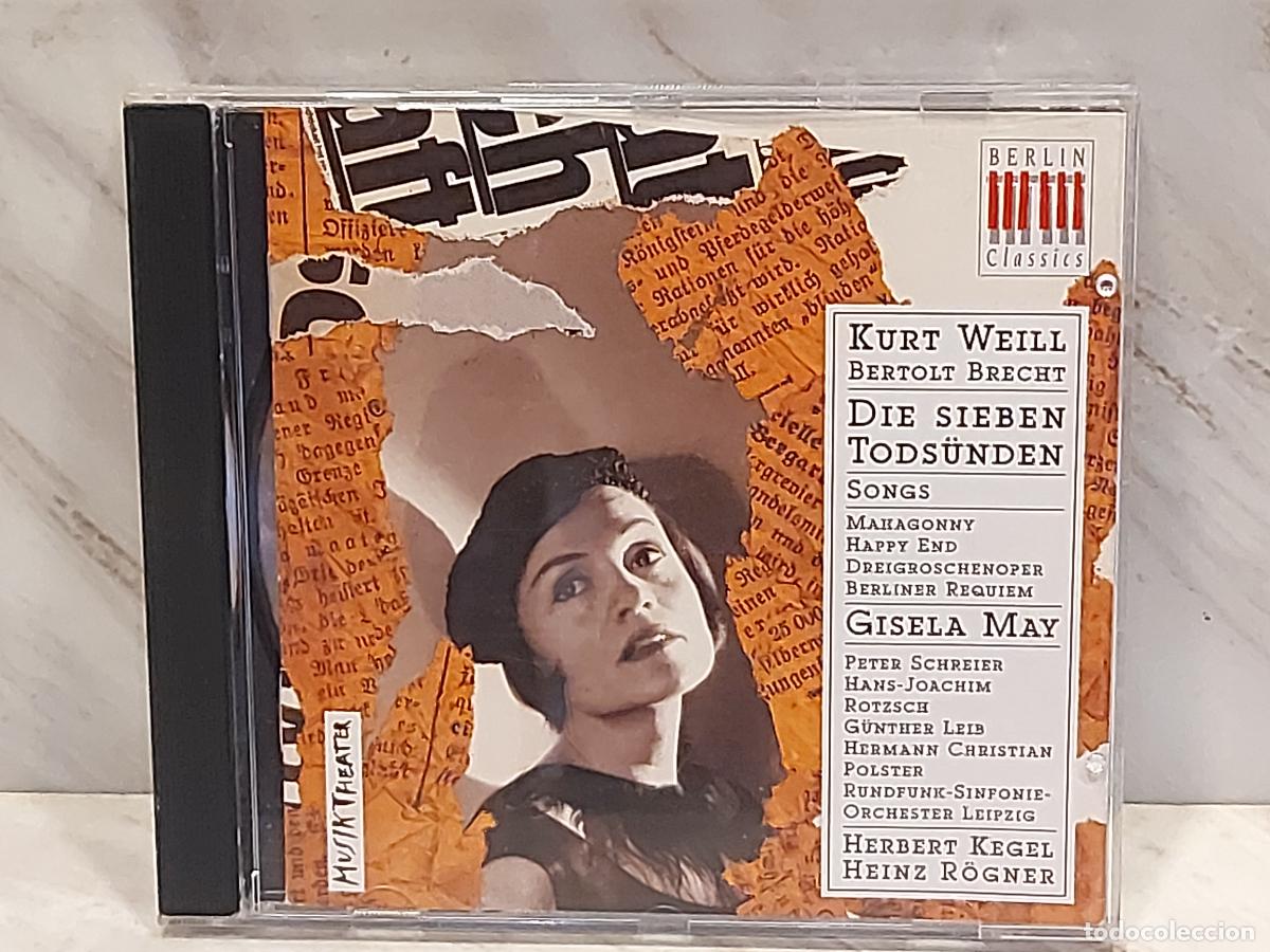 CDs de m&uacute;sica: KURT WEILL / BERTOLT BRECHT &ndash; DIE SIEBEN TODS&Uuml;NDEN | GISELA MAY | CD BERLIN CLASSICS