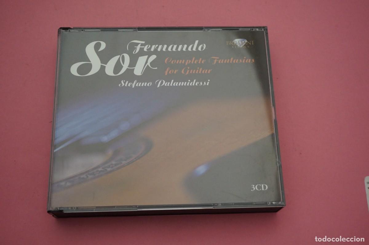 CDs de m&uacute;sica: CD - FERNANDO SOR - STEFANO PALAMIDESSI - COMPLETE FANTASIAS FOR GUITAR - DISCOS COMO NUEVOS