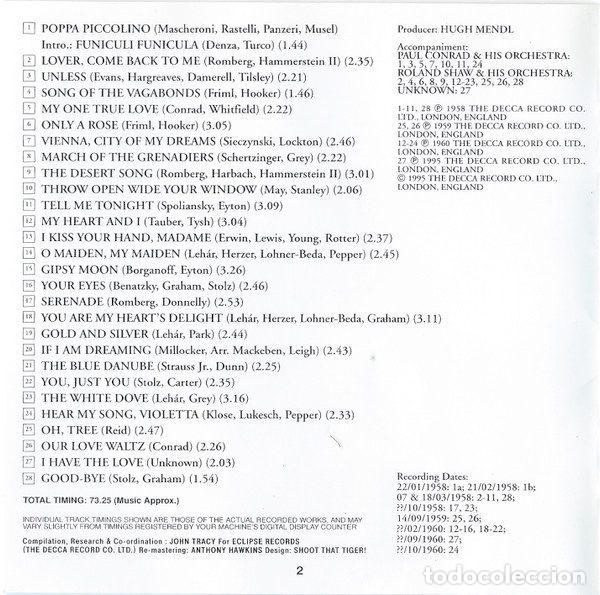 CDs de m&uacute;sica: David Whitfield &ndash; From David With Love (CD, Eclipse 820 948-2) - Foto 6