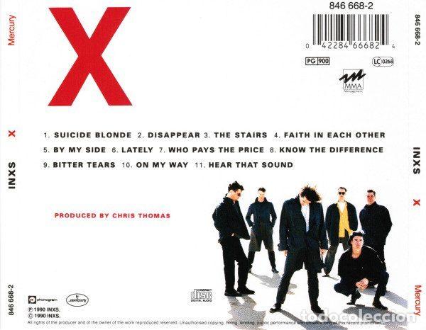 CDs de m&uacute;sica: INXS &ndash; X (CD, Mercury 846 668-2) - Foto 2