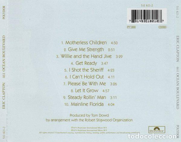 CDs de m&uacute;sica: Eric Clapton &ndash; 461 Ocean Boulevard (CD, Polydor 531 821-2) - Foto 2