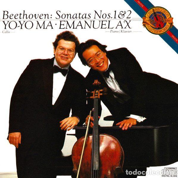 CD de M&uacute;sica: Beethoven : Yo-Yo Ma - Emanuel Ax &ndash; Sonatas Nos. 1 & 2 (CD, CBS Masterworks CD 37251)