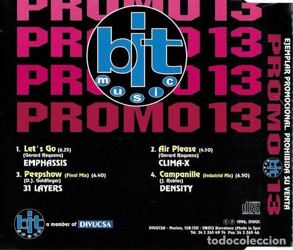 CDs de m&uacute;sica: Various &ndash; Promo Bit 13 (CD, Bit Music PCD-070) - Foto 2