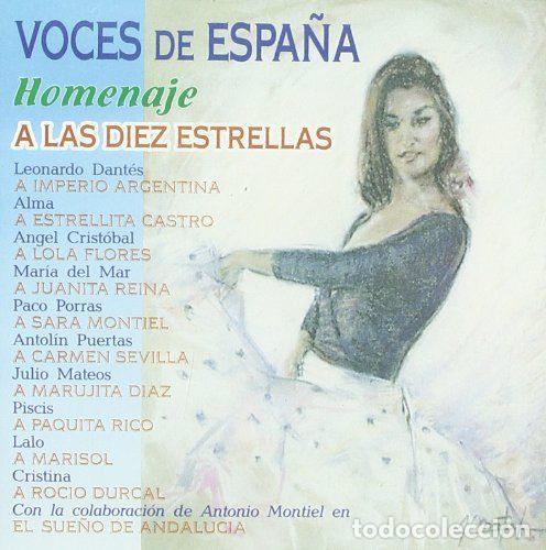 Musik-CDs: Various &ndash; Voces De Espa&ntilde;a: Homenaje A Las Diez Estrellas (CD, Musicalia Record MR CD 0014)