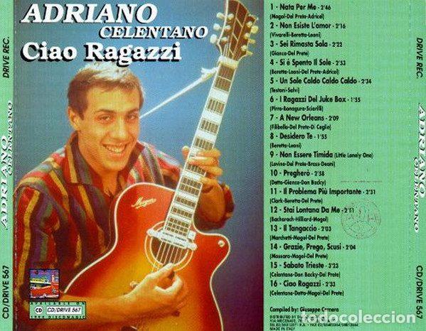 CDs de m&uacute;sica: Adriano Celentano &ndash; Ciao Ragazzi (CD, Discomagic CDDRIVE567) - Foto 2