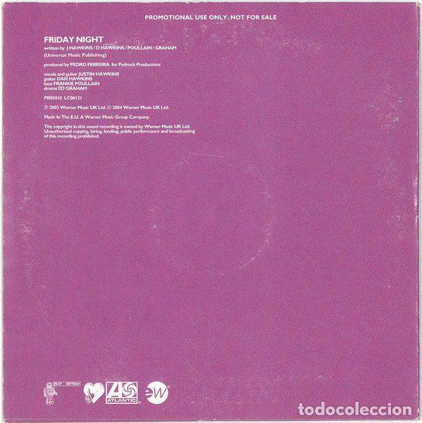 CDs de m&uacute;sica: The Darkness &ndash; Friday Night (CD, Atlantic PR05010) - Foto 2