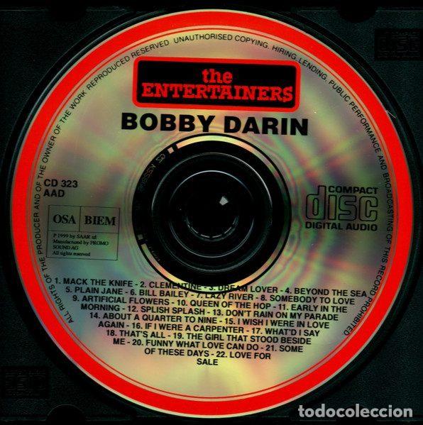 CDs de m&uacute;sica: Bobby Darin &ndash; Bobby Darin (CD, The Entertainers CD 323) - Foto 3