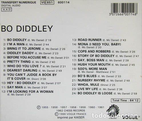 CDs de m&uacute;sica: Bo Diddley &ndash; Bo Diddley (CD, Chess 600114) - Foto 3