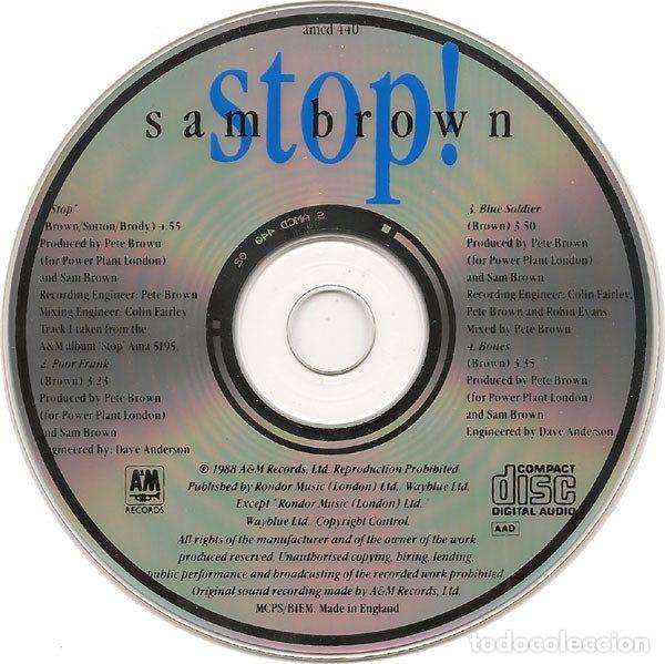 CDs de m&uacute;sica: Sam Brown &ndash; Stop! (CD, A&M Records amcd 440) - Foto 4