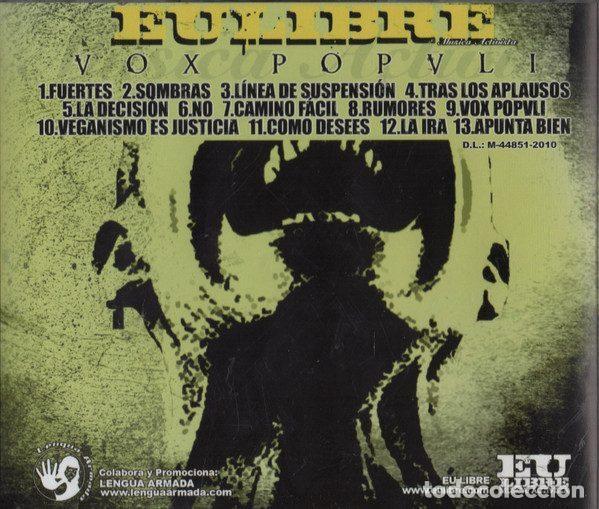 CDs de m&uacute;sica: Eu Libre &ndash; Vox Populi (CD, Lengua Armada none) - Foto 3