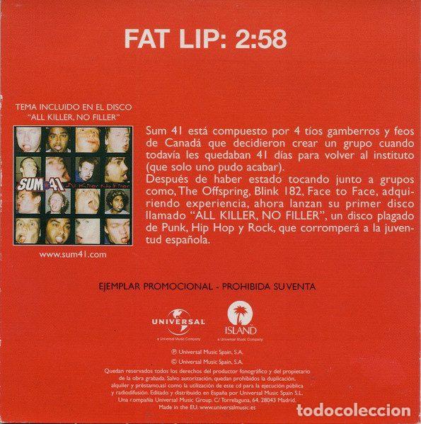 CDs de m&uacute;sica: Sum 41 &ndash; Fat Lip (CD, Universal none) - Foto 2