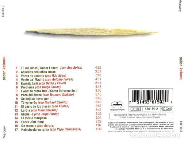 CDs de m&uacute;sica: Ketama &ndash; Sabor Ketama (CD, Mercury 536150-2) - Foto 8