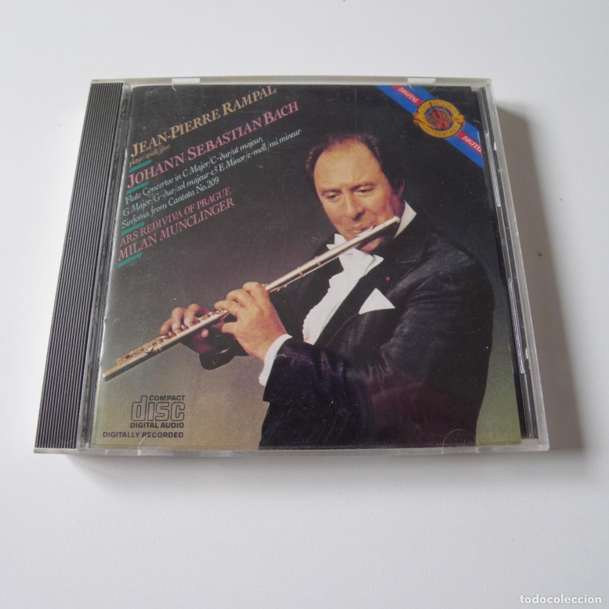 CDs de m&uacute;sica: Johann Sebastian Bach, Jean-Pierre Rampal 3 Flute Concertos CD
