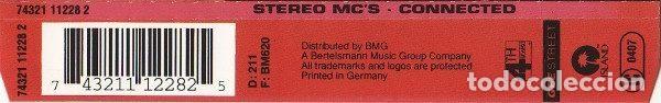 CDs de m&uacute;sica: Stereo MCs &ndash; Connected (CD, 4th & Broadway 74321 11228 2) - Foto 2