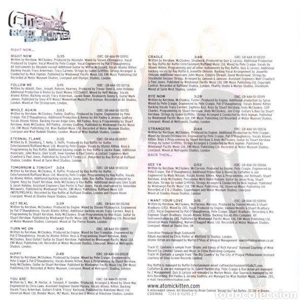 CDs de m&uacute;sica: Atomic Kitten &ndash; Right Now (CD, Innocent CDSINX6) - Foto 10