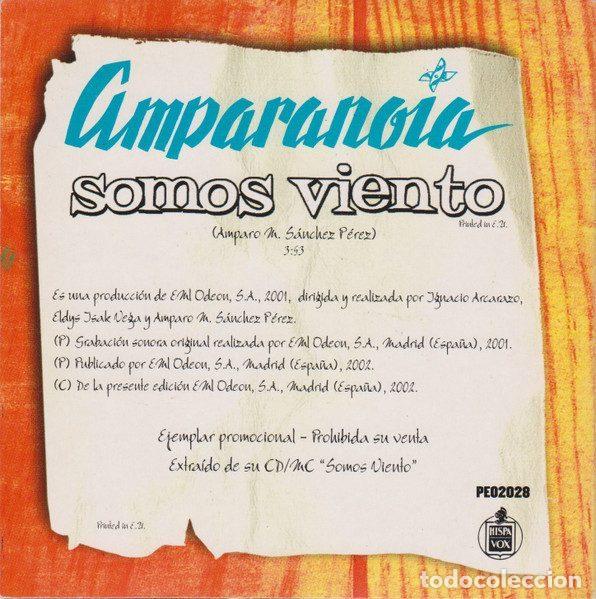 CDs de m&uacute;sica: Amparanoia &ndash; Somos Viento (CD, EMI-Odeon, S.A. PE02028) - Foto 2
