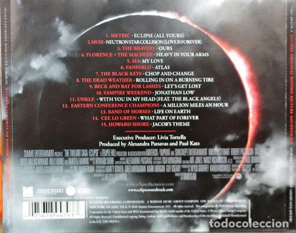 CDs de m&uacute;sica: Various &ndash; The Twilight Saga: Eclipse (CD, Atlantic 7567-89479-3) - Foto 6