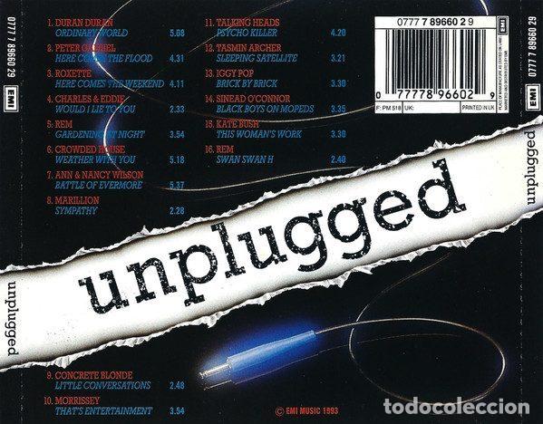 CDs de m&uacute;sica: Various &ndash; Unplugged (CD, EMI 0777 7 89660 29) - Foto 2