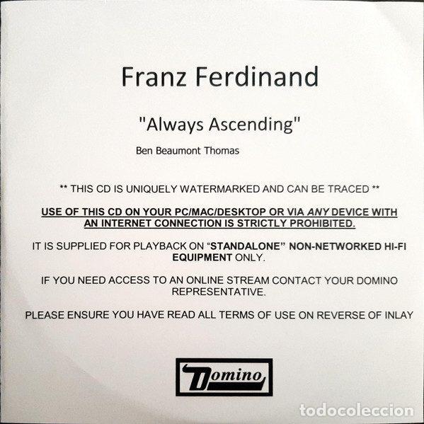Musik-CDs: Franz Ferdinand &ndash; Always Ascending (CDr, Domino none)