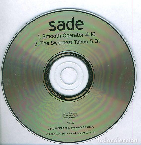 CDs de m&uacute;sica: Sade &ndash; Smooth Operator / The Sweetest Taboo (CD, Epic 180102) - Foto 3