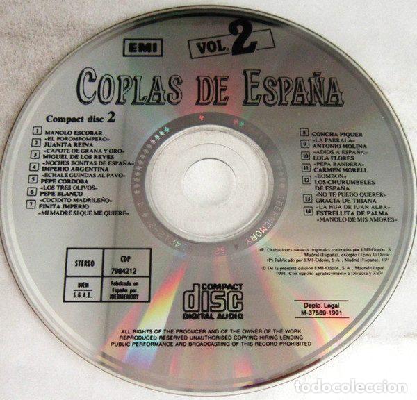 CDs de m&uacute;sica: Various &ndash; Coplas De Espa&ntilde;a Vol. 2 (CD, EMI 7 984192) - Foto 3