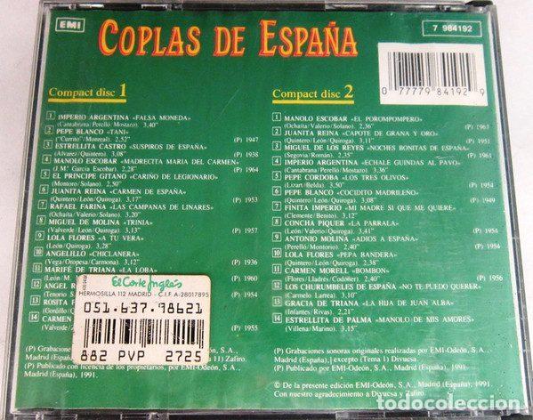CDs de m&uacute;sica: Various &ndash; Coplas De Espa&ntilde;a Vol. 2 (CD, EMI 7 984192) - Foto 8