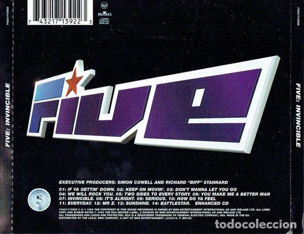 CDs de m&uacute;sica: Five &ndash; Invincible (CD, RCA 74321713922) - Foto 2