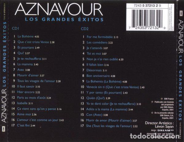CDs de m&uacute;sica: Charles Aznavour &ndash; Los Grandes Exitos (CD, EMI 5372132) - Foto 2