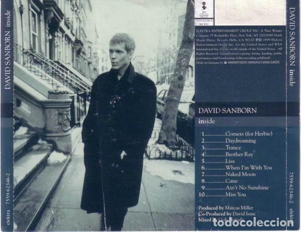 CDs de m&uacute;sica: David Sanborn &ndash; Inside (CD, Elektra 7559-62346-2) - Foto 2