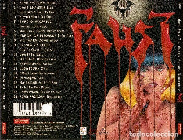 CDs de m&uacute;sica: Various &ndash; Faust (CD, Roadrunner Records RR 8505-2) - Foto 2