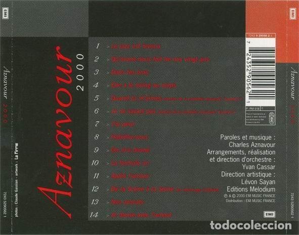 CDs de m&uacute;sica: Aznavour &ndash; 2000 (CD, EMI 7243 5290562 1) - Foto 2