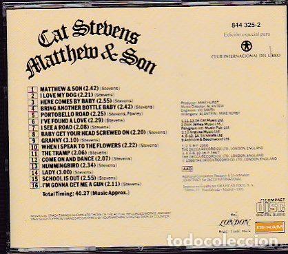CDs de m&uacute;sica: Cat Stevens &ndash; Matthew & Son (CD, Deram 844 325-2) - Foto 2