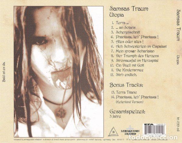 CDs de m&uacute;sica: Samsas Traum &ndash; Utopia (CD, Armageddon Shadow tri 099 cd) - Foto 2