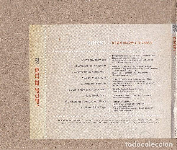 CDs de m&uacute;sica: Kinski &ndash; Down Below Its Chaos (CD, Sub Pop ADVCD 741) - Foto 2