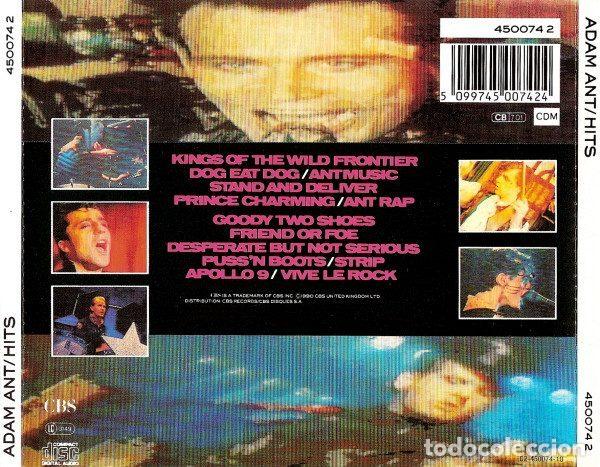 CDs de m&uacute;sica: Adam Ant &ndash; Hits (CD, CBS 450074 2) - Foto 2