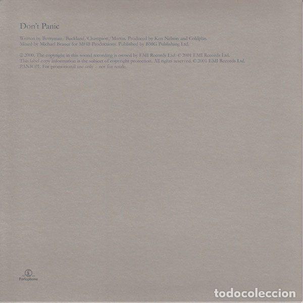 CDs de m&uacute;sica: Coldplay &ndash; Dont Panic (CD, Parlophone PANIC01) - Foto 2