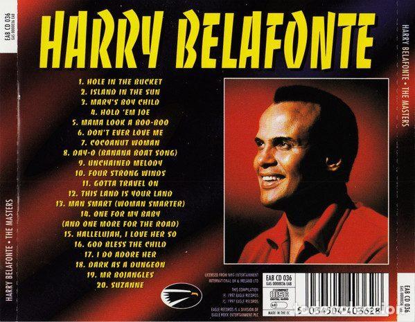 CDs de m&uacute;sica: Harry Belafonte &ndash; The Masters (CD, Eagle Records EAB CD 036) - Foto 2