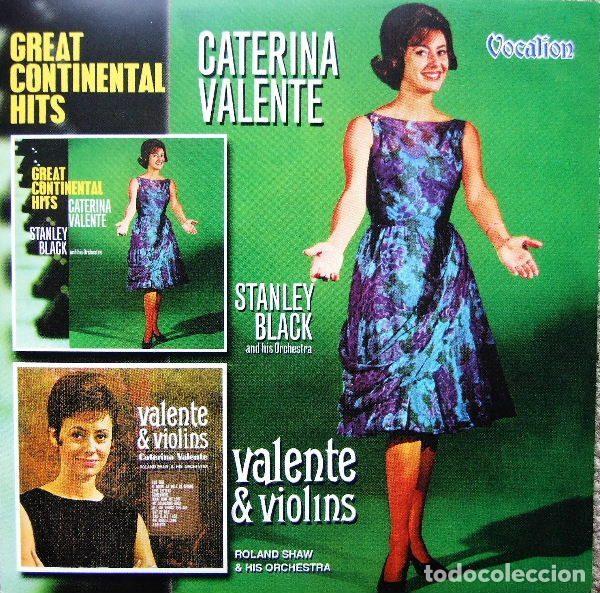 CDs de Musique: Caterina Valente &ndash; Great Continental Hits / Valente & Violins (CD, Vocalion CDLK 4125)
