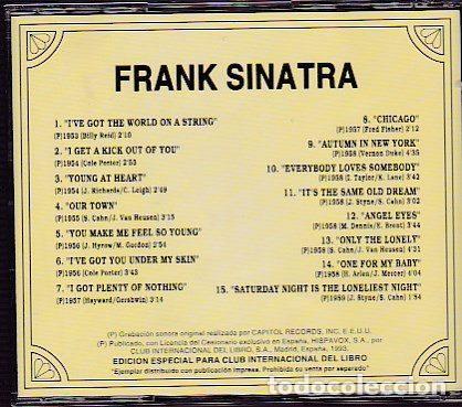 CDs de m&uacute;sica: Frank Sinatra &ndash; Frank Sinatra (CD, Hispavox CIL-31) - Foto 2