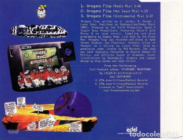 CDs de m&uacute;sica: Digital Underground &ndash; Oregano Flow (CD, Raputation 0097935RAP) - Foto 5