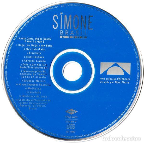CDs de m&uacute;sica: Simone &ndash; Brasil &rdquo;O Show&rdquo; (CD, PolyGram 536 511-2) - Foto 3