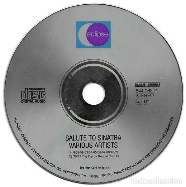 CDs de m&uacute;sica: Various &ndash; Salute To Sinatra (CD, Eclipse 844 062-2) - Foto 3