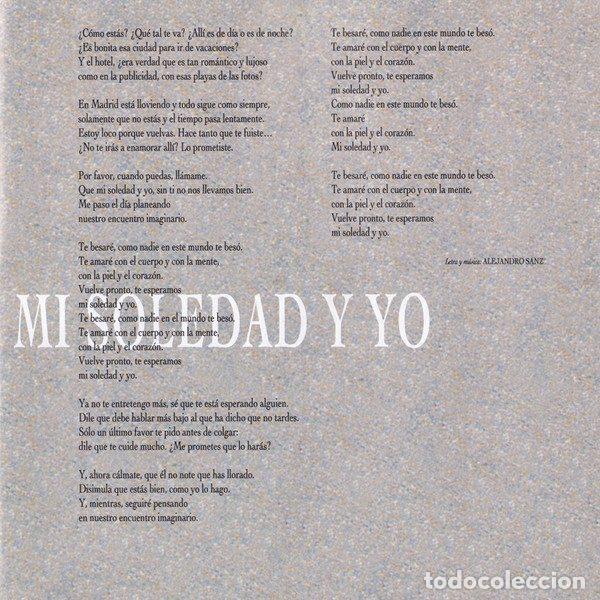 CDs de m&uacute;sica: Alejandro Sanz &ndash; 3 (CD, WEA 0630 10122-2) - Foto 8