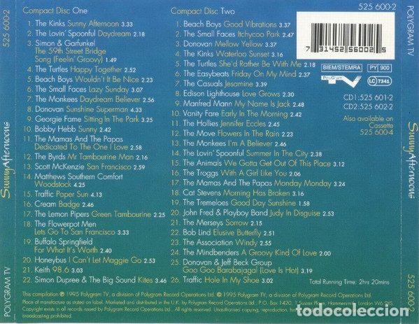 CDs de m&uacute;sica: Various &ndash; Sunny Afternoons (CD, PolyGram 525 600-2) - Foto 2
