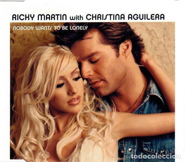 CDs de m&uacute;sica: Ricky Martin With Christina Aguilera &ndash; Nobody Wants To Be Lonely (CD, Columbia COL 670750 2)