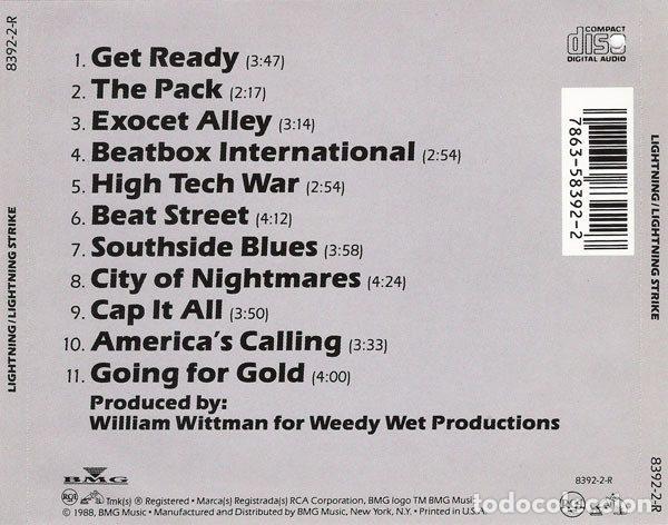 CDs de m&uacute;sica: Lightning &ndash; Lightning Strike (CD, RCA 8392-2-R) - Foto 2