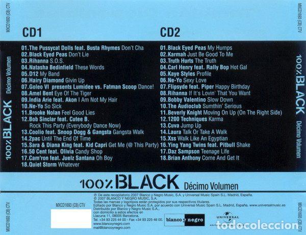 CDs de m&uacute;sica: Various &ndash; 100% Black Vol. 10 (CD, Blanco Y Negro 10) - Foto 2