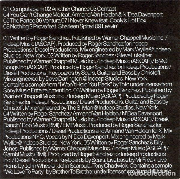 CDs de m&uacute;sica: Roger Sanchez &ndash; First Contact (CD, Dance Pool Dan498214 2) - Foto 5
