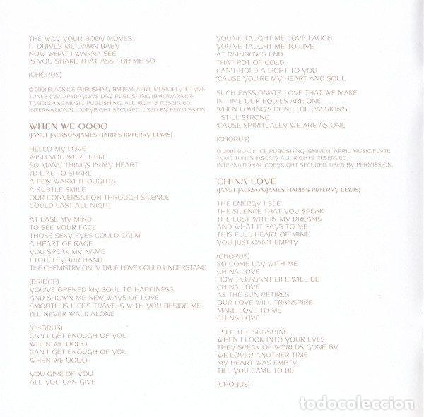 CDs de m&uacute;sica: Janet &ndash; All For You (CD, Virgin CDV2950) - Foto 10