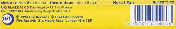 CDs de m&uacute;sica: Thrum &ndash; Here I Am (CD, Fire Records BLAZE 70 CD) - Foto 3